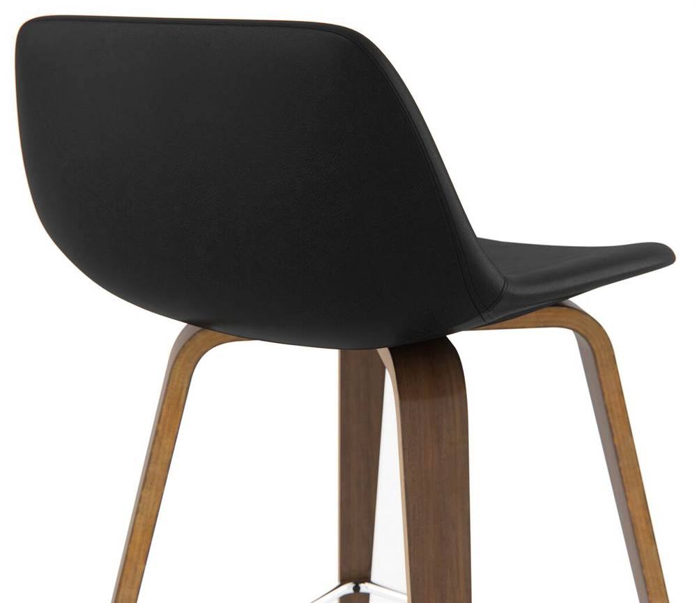 Black Bentwood Counter Height Stool Set of 2 F589697