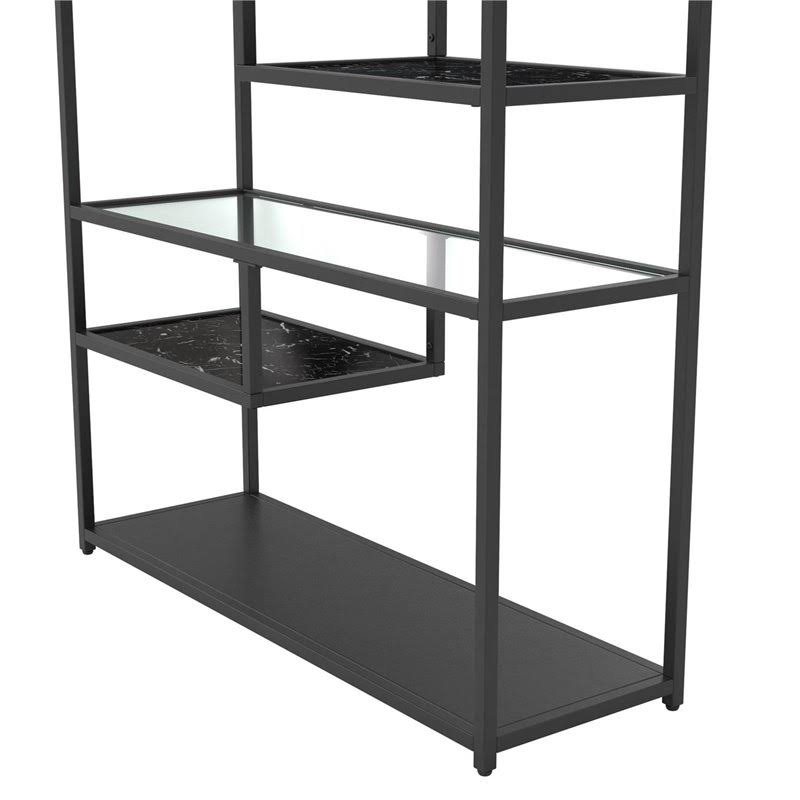 Black Marble Bookcase Etagere Y97602