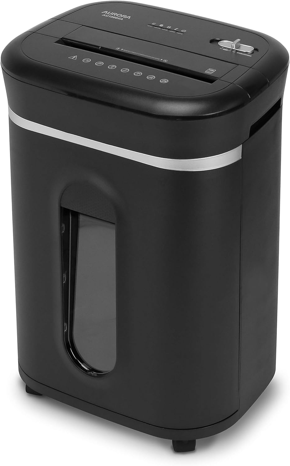 14-Sheet Crosscut Paper Shredder with Pull-Out Wastebasket D484148