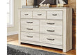 Whitewash 7 Drawer Dresser X672