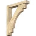 Rough Sawn Douglas Fir Bracket with Offset Brace H5170