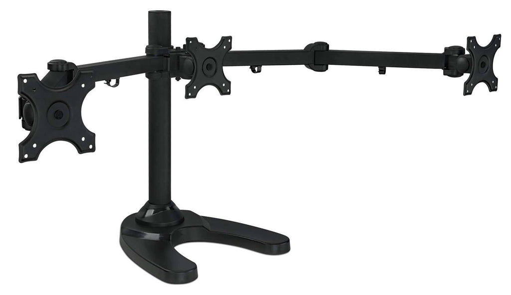 Triple Freestanding Height Adjustable Monitor Desk Mount, Black D892057
