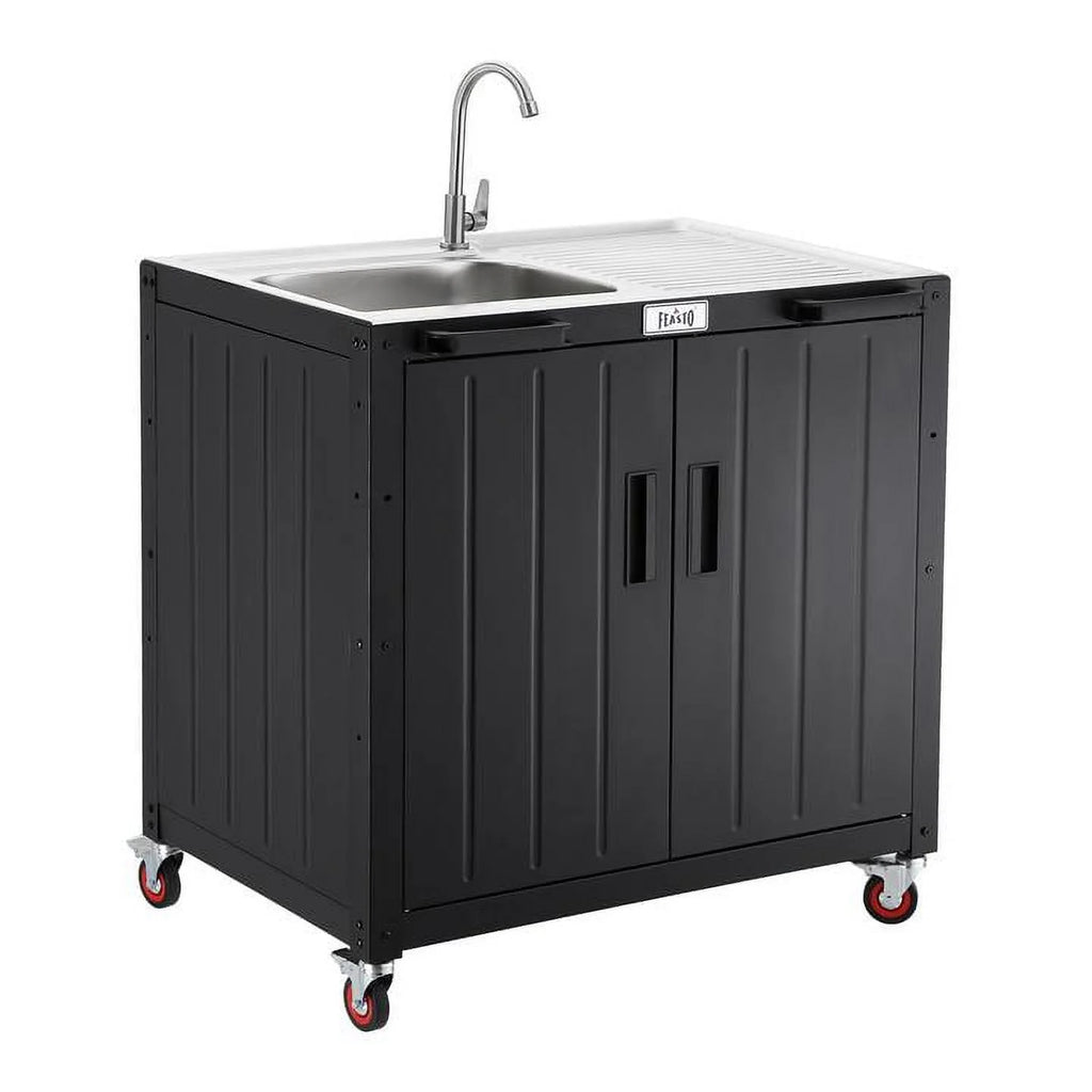 Freestanding Utility Sink with Storage Cabinet Y494324