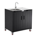 Freestanding Utility Sink with Storage Cabinet Y494324