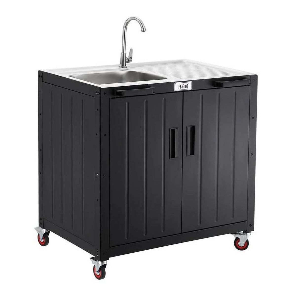 Freestanding Utility Sink with Storage Cabinet Y494324