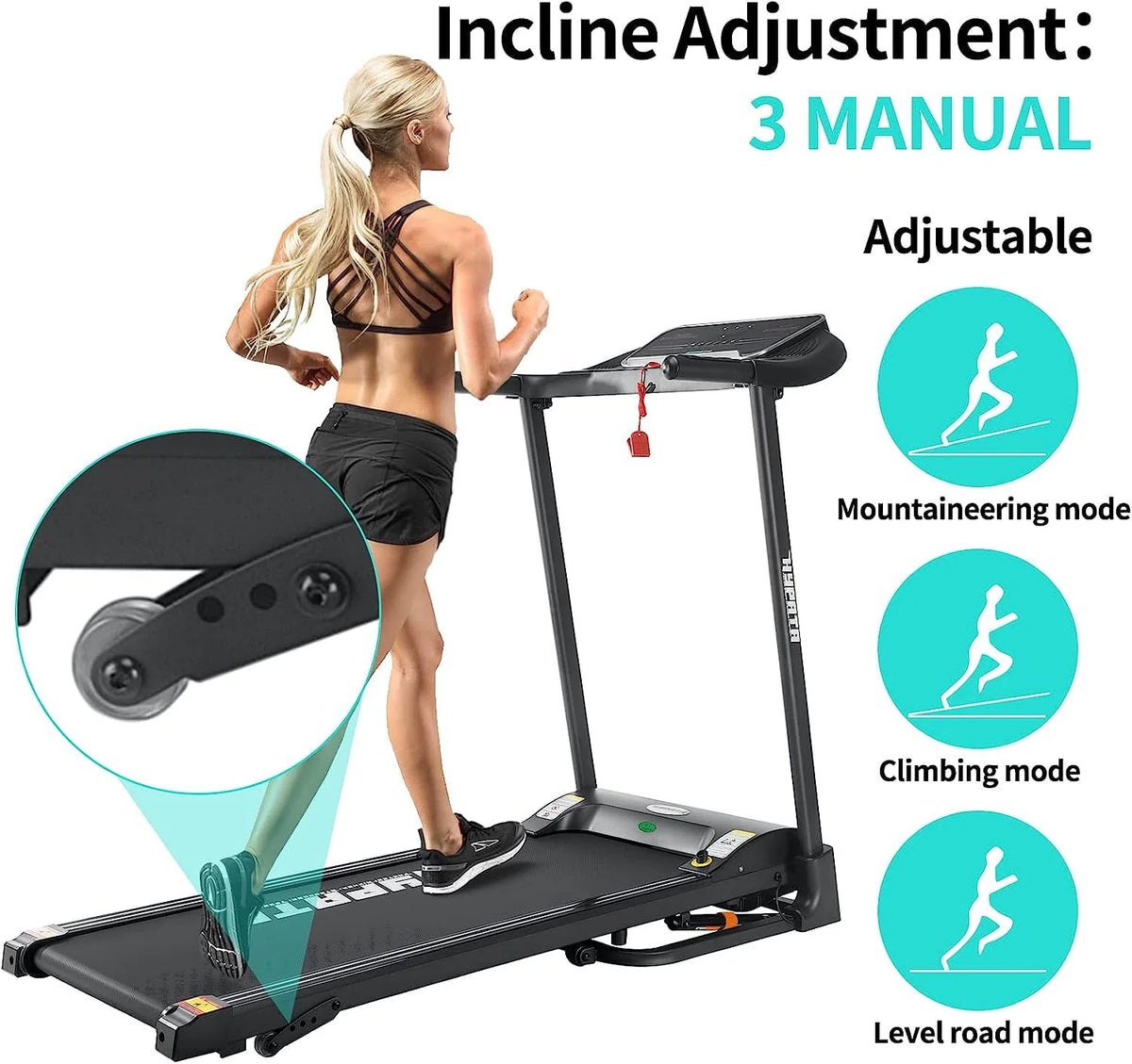 Folding Treadmill with Incline 2.5 HP T521