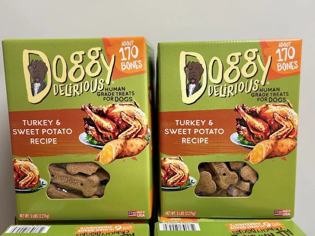 Turkey and Sweet Potato Flavor Dog Treats, 5 Pounds G50819