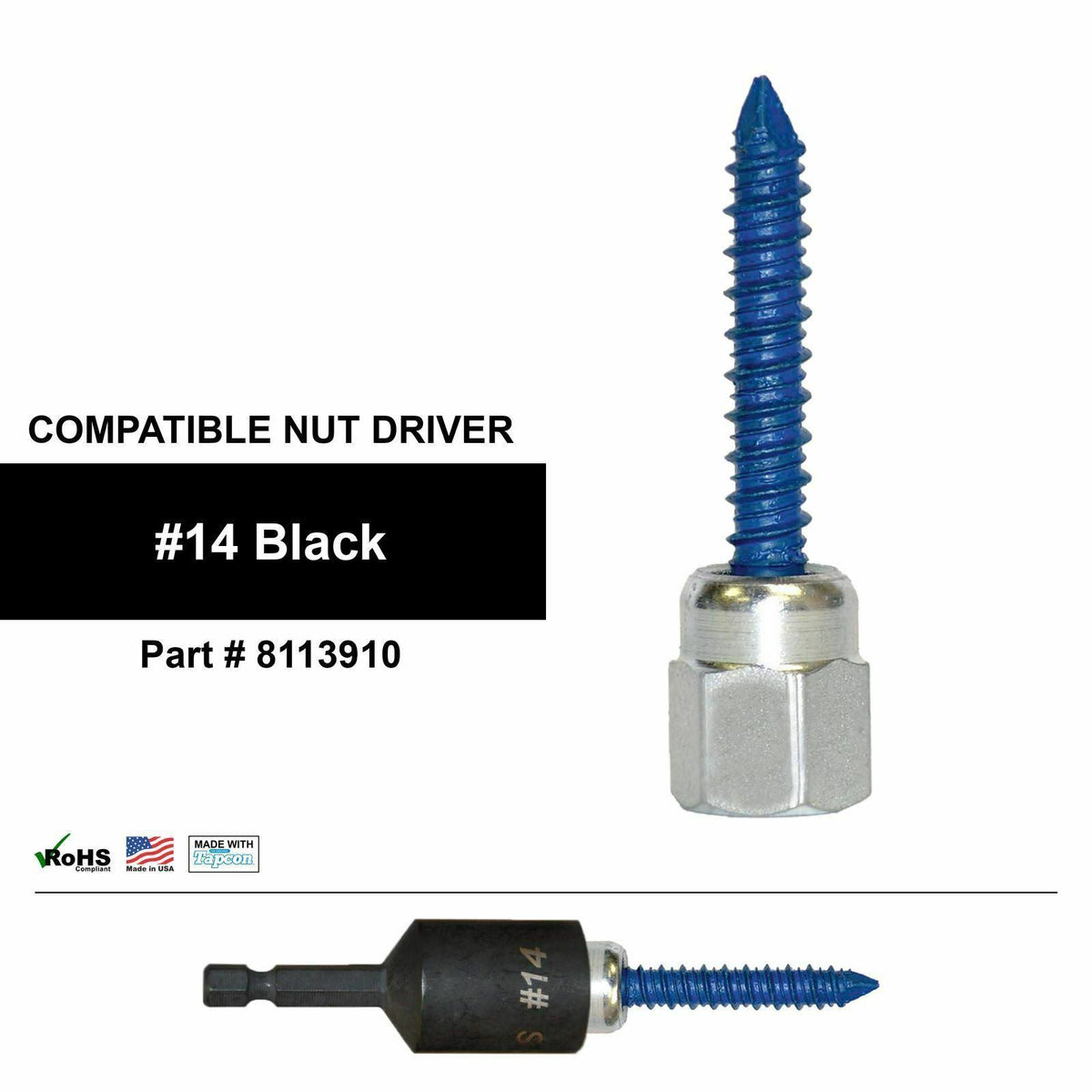 5/16-14 in. x 2-1/2 in. Vertical Rod Anchor Screw with 3/8 in. Threaded Rod Fitting for Concrete (2-Pack) D3601