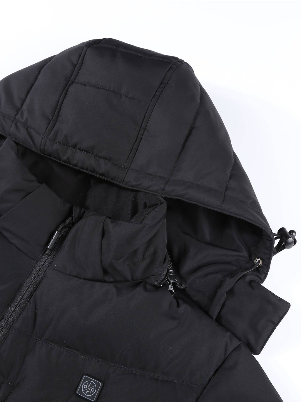 Heated Jacket with 90% Down Insulation, Black, L N330256