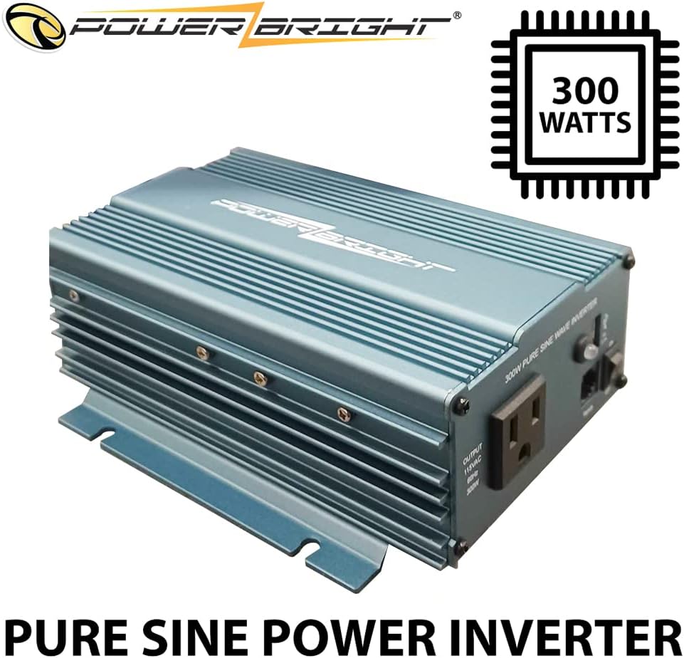 Power Inverter 300 Watt 12 Volt DC to 115 Volt AC with USB Charging Port, Pack of 2 A7758