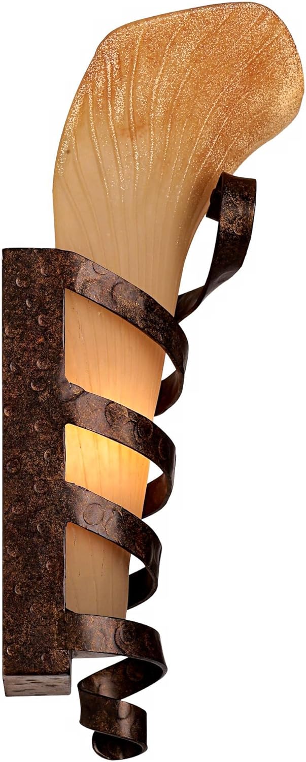 Set of 2 Rust Wall Light Sconces E108781