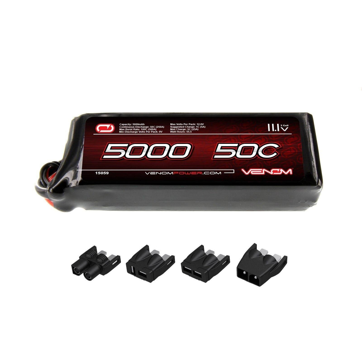 11.1V 5000mAh 50C 3S LiPo Battery with Uni Plug O918970
