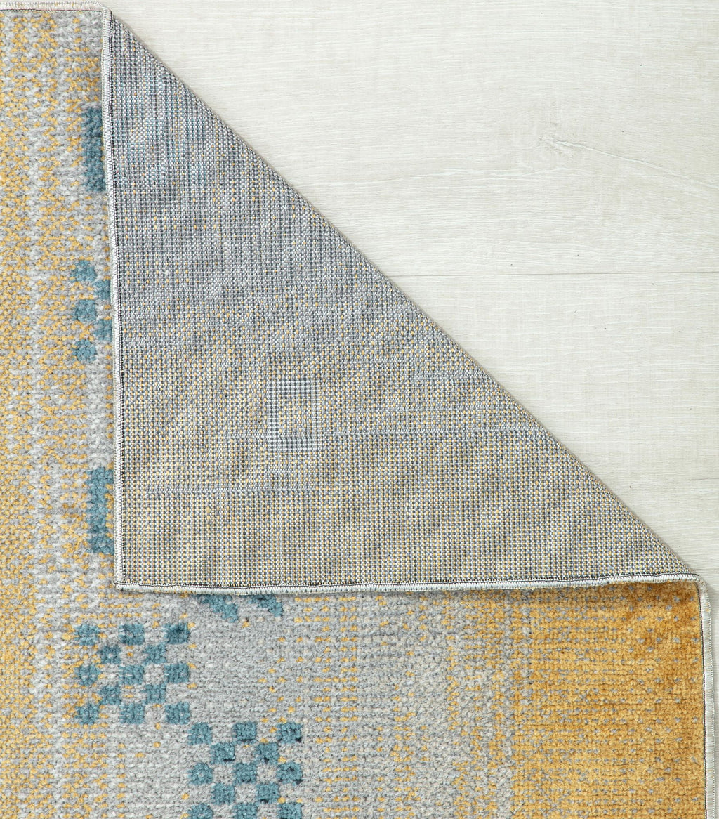 Yellow Tribal Bohemian Area Rug 2'6" x 4' A106