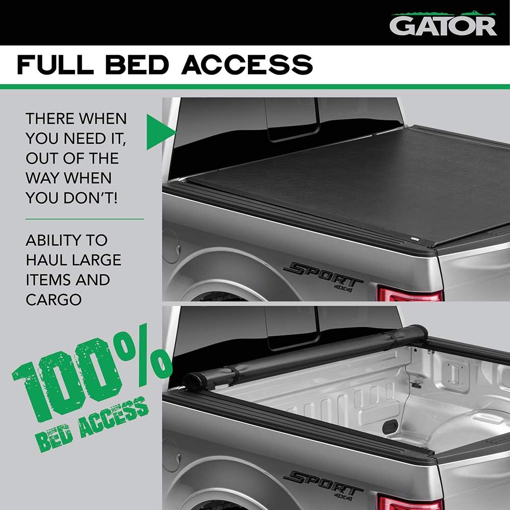 Soft Roll Up Truck Bed Tonneau Cover W91095