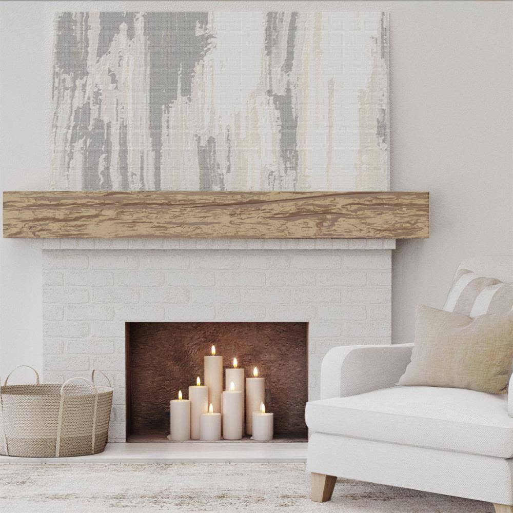 Natural Golden Oak Faux Wood Fireplace Mantel L5618