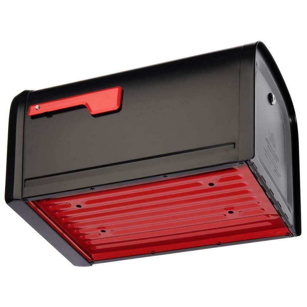 Post Mount Locking Mailbox (Black) P647
