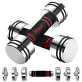 Adjustable Dumbbells Pair Steel Weight Set with Foam Handle S24206