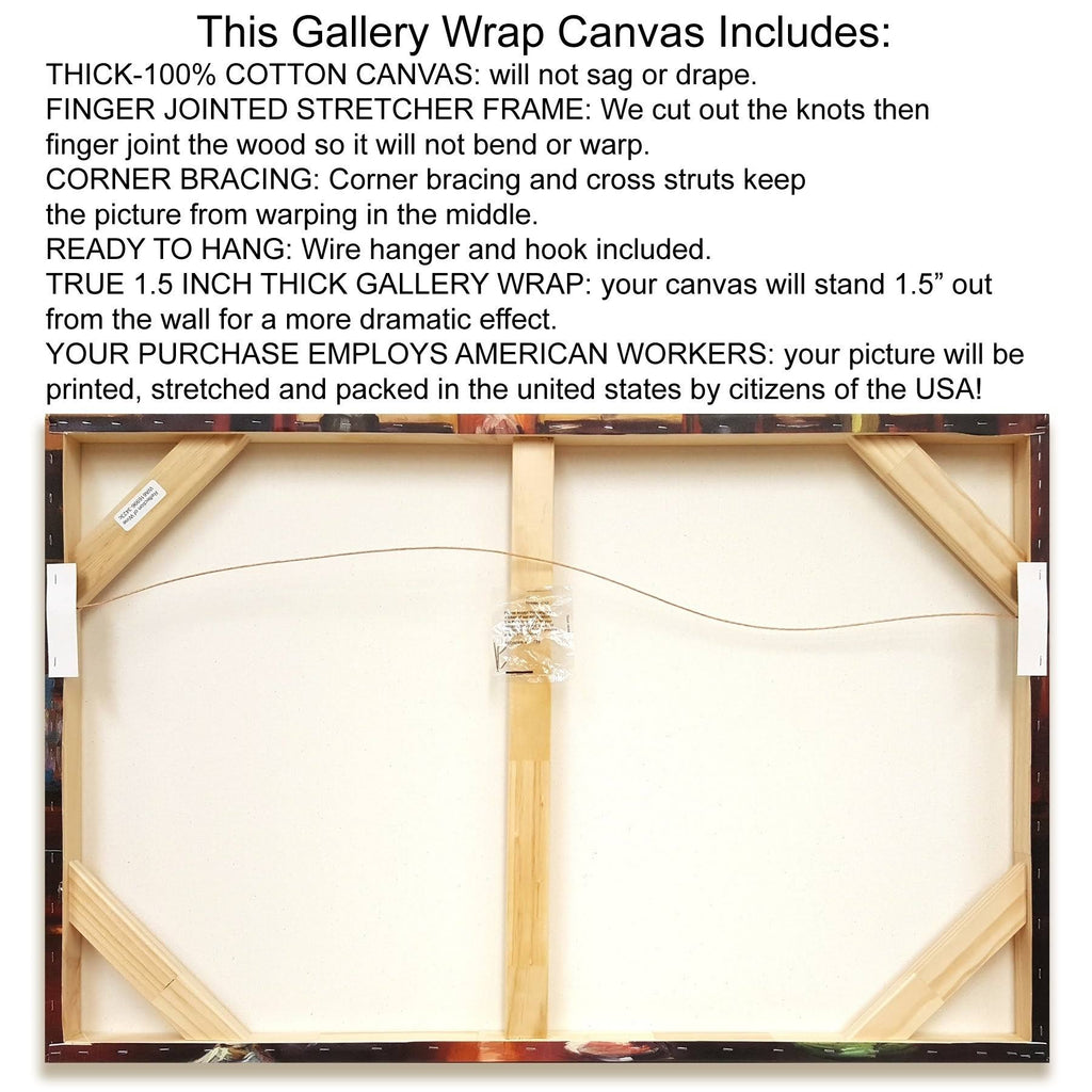 Interwoven Landscape Print on Canvas L1659