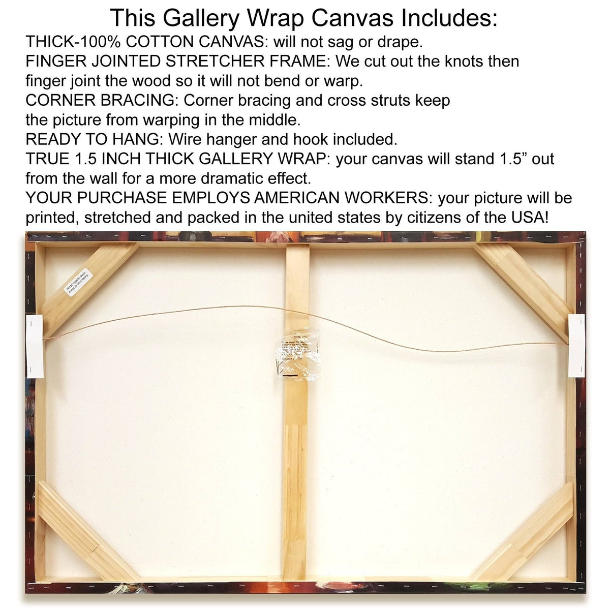 Interwoven Landscape Print on Canvas L1659