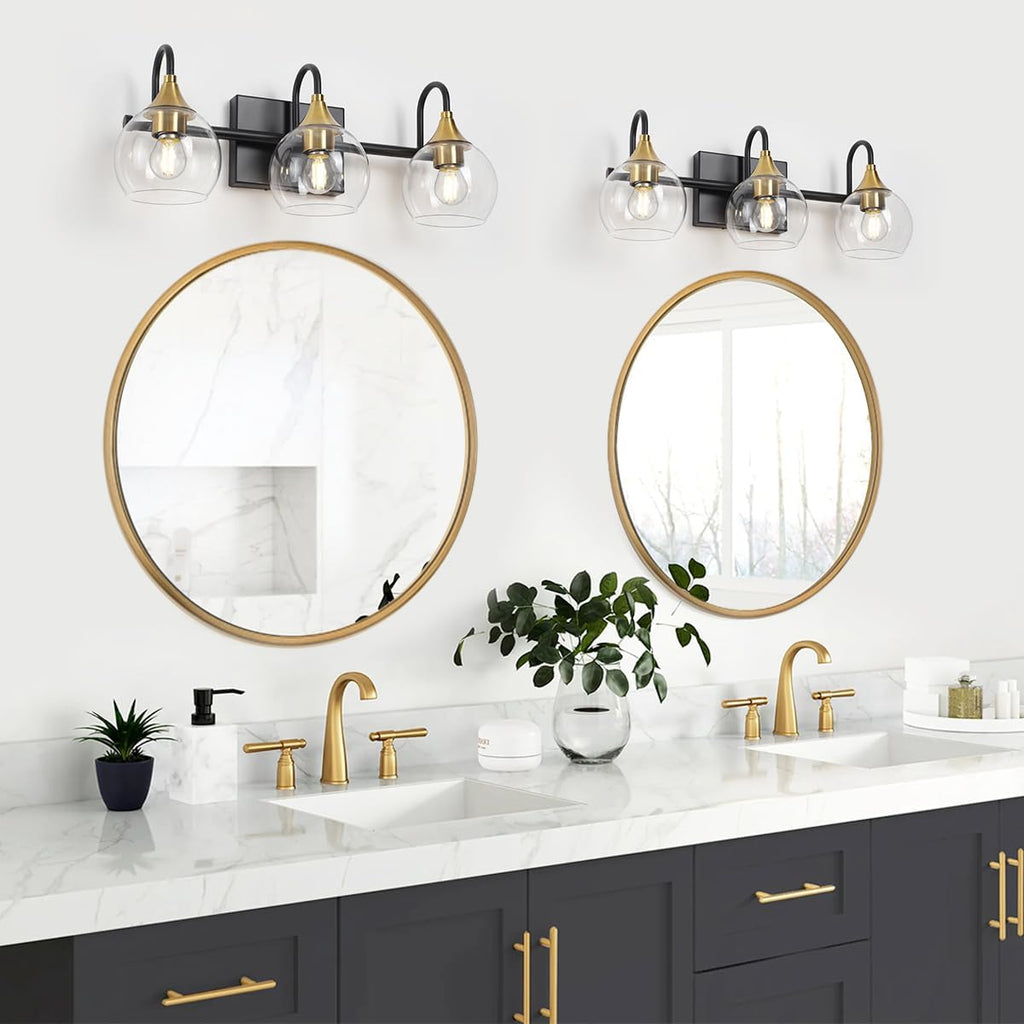 Black Gold 3 Light Bathroom Vanity Light B464