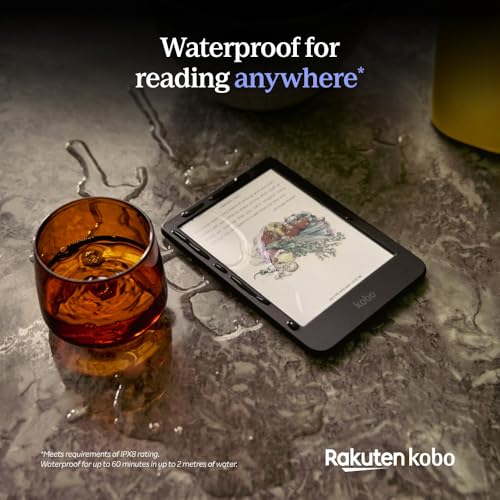 Black 6" Glare-Free Colour E Ink eReader with 16GB Storage V469302