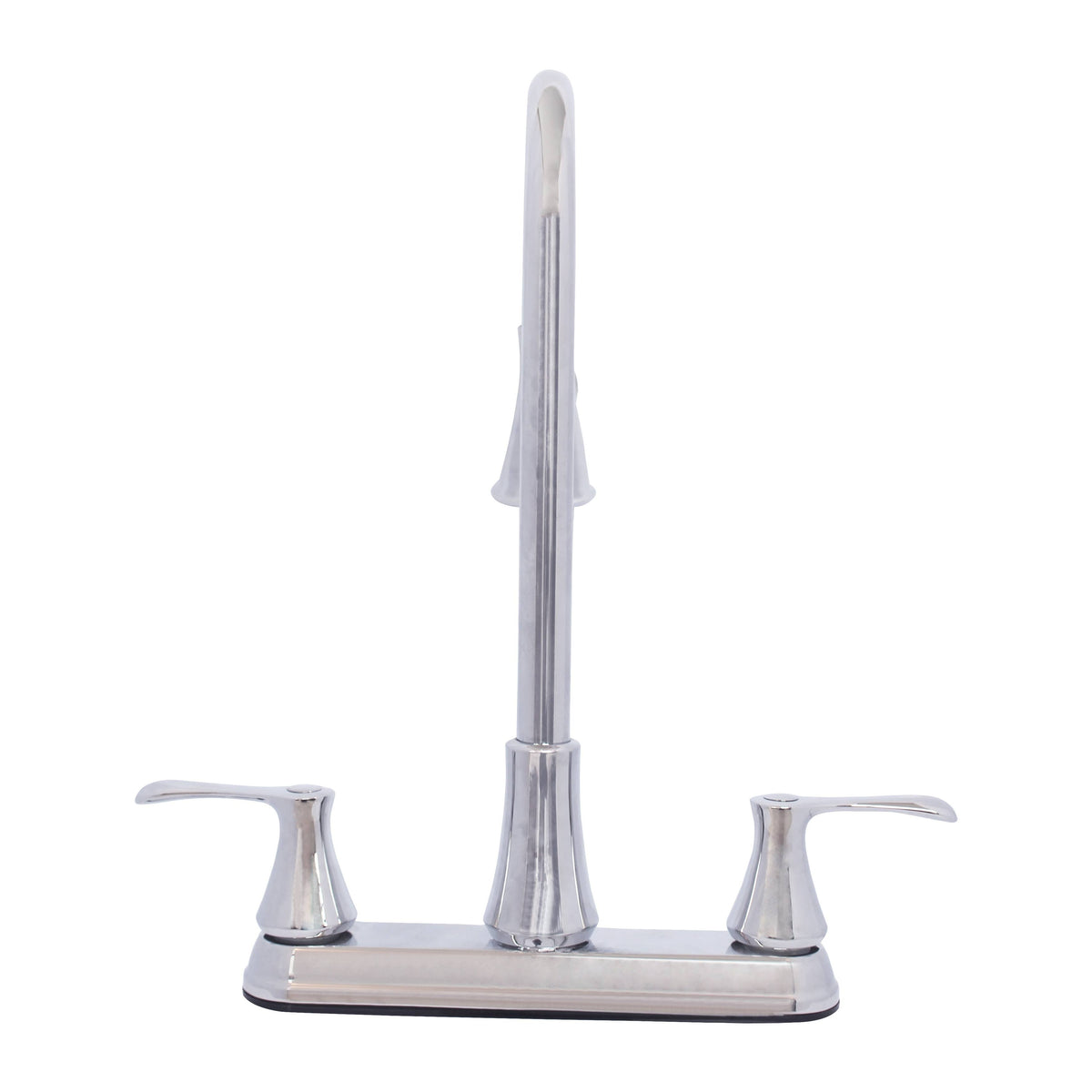 Chrome Double Handle Pull Down Spray Kitchen Sink Faucet A744