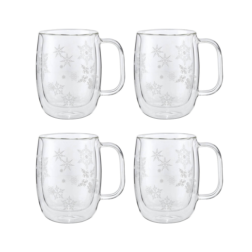 Double Wall Glass Coffee Mug Set T84371