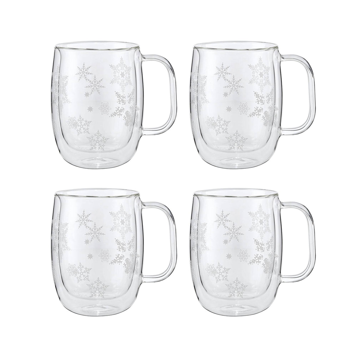 Double Wall Glass Coffee Mug Set T84371
