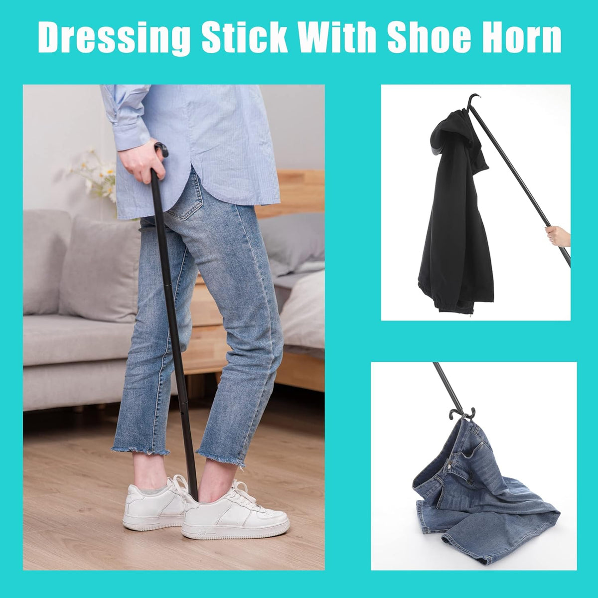 35.5" Long Adjustable Dressing Stick Z120945