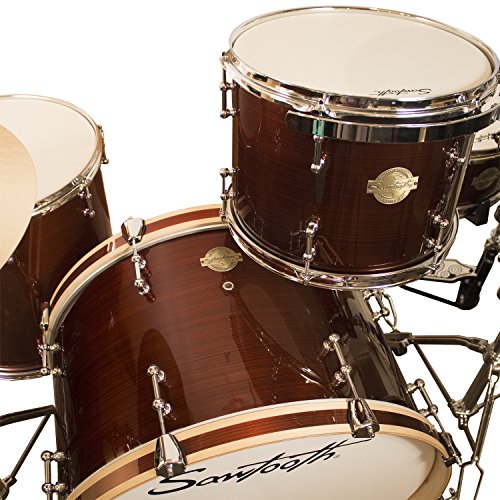 4-Piece Shell Pack with 24" Bass Drum, Silver Sparkle E827