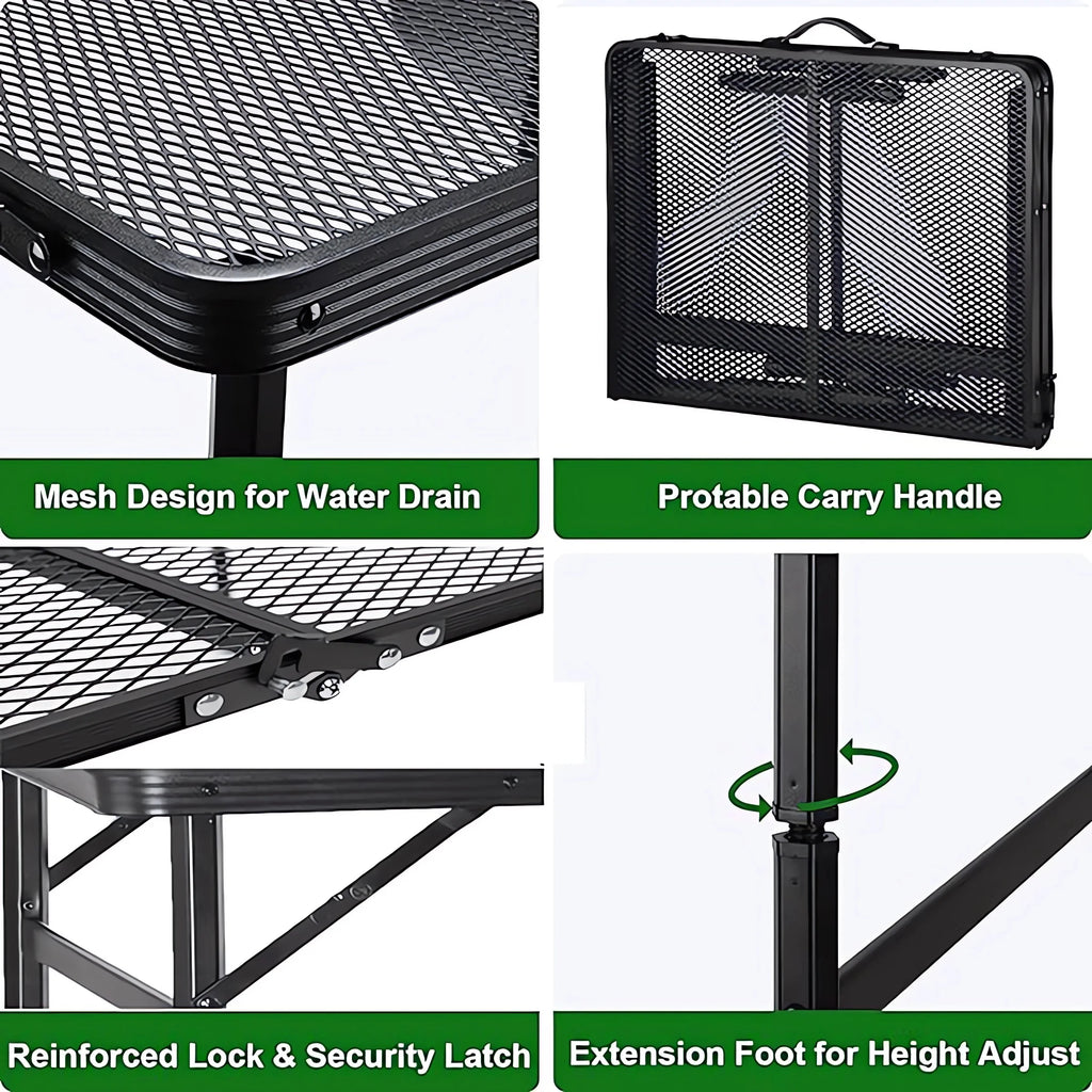 Folding Aluminum Grill Table N592486