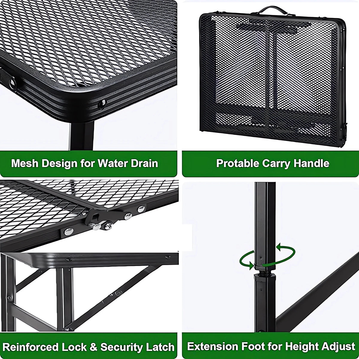 Folding Aluminum Grill Table N592486