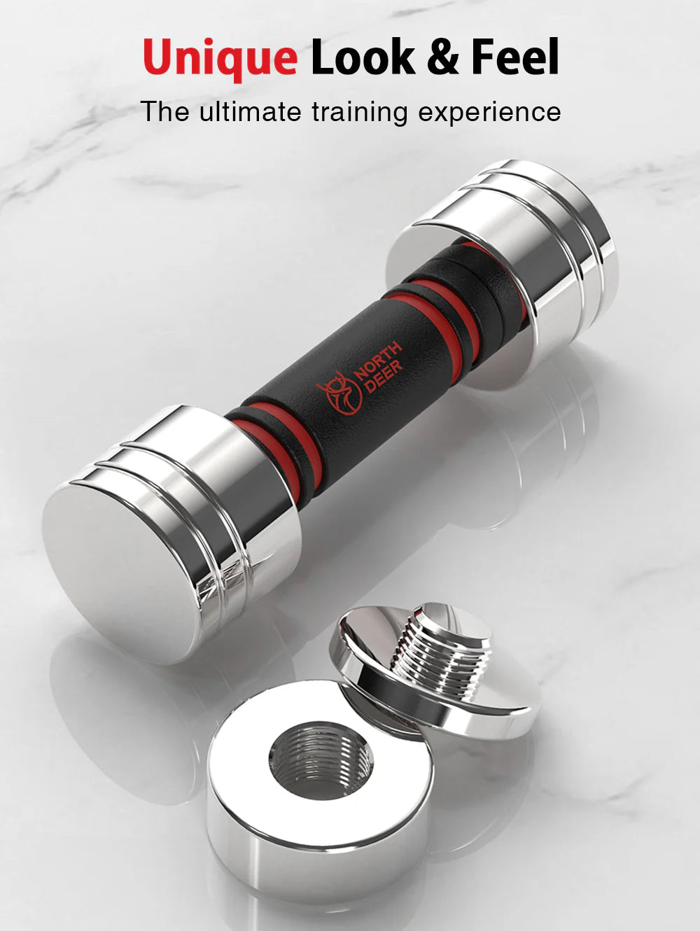Adjustable Dumbbells Pair Steel Weight Set with Foam Handle S24206