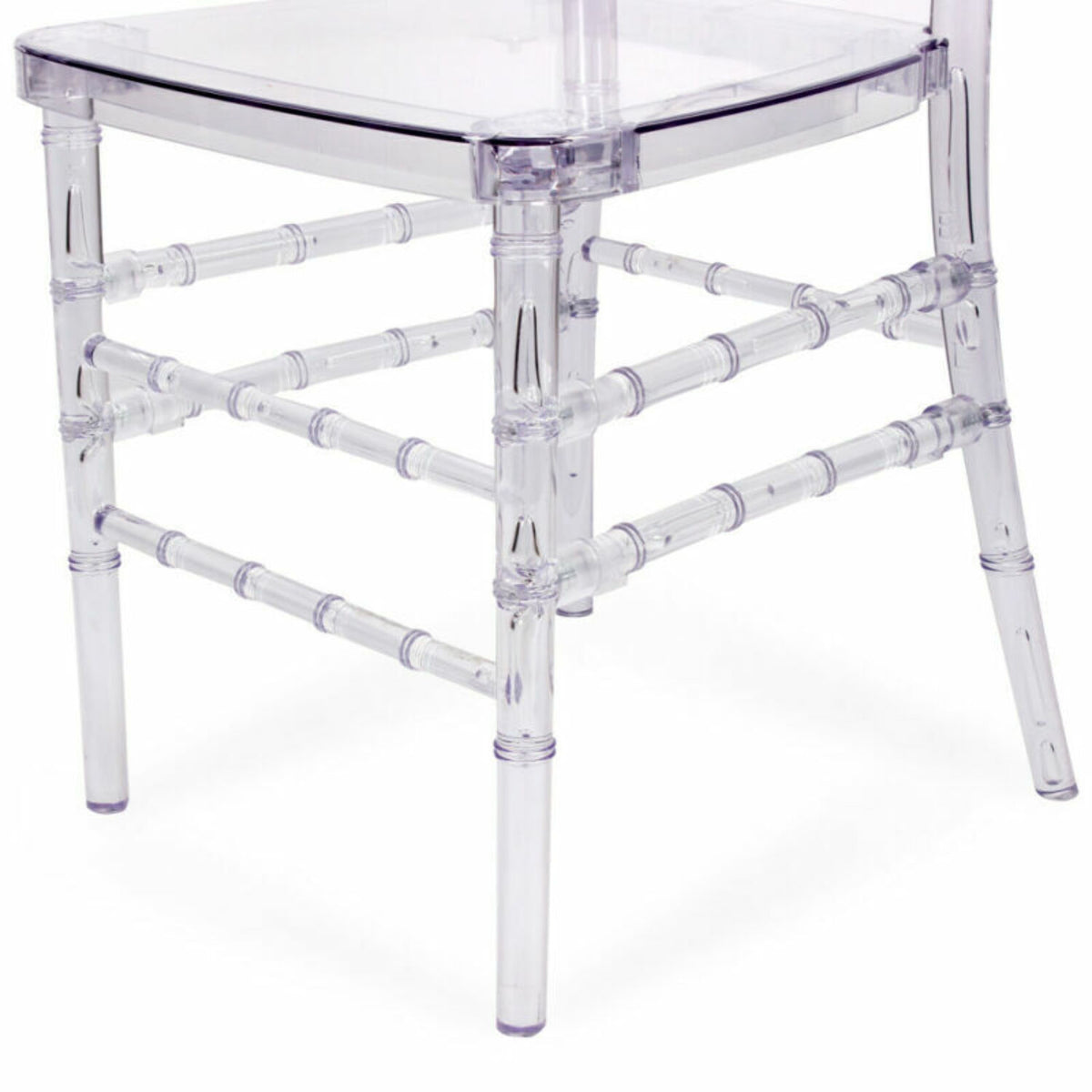 4Pcs Clear Acrylic Stackable Dining Chairs N999