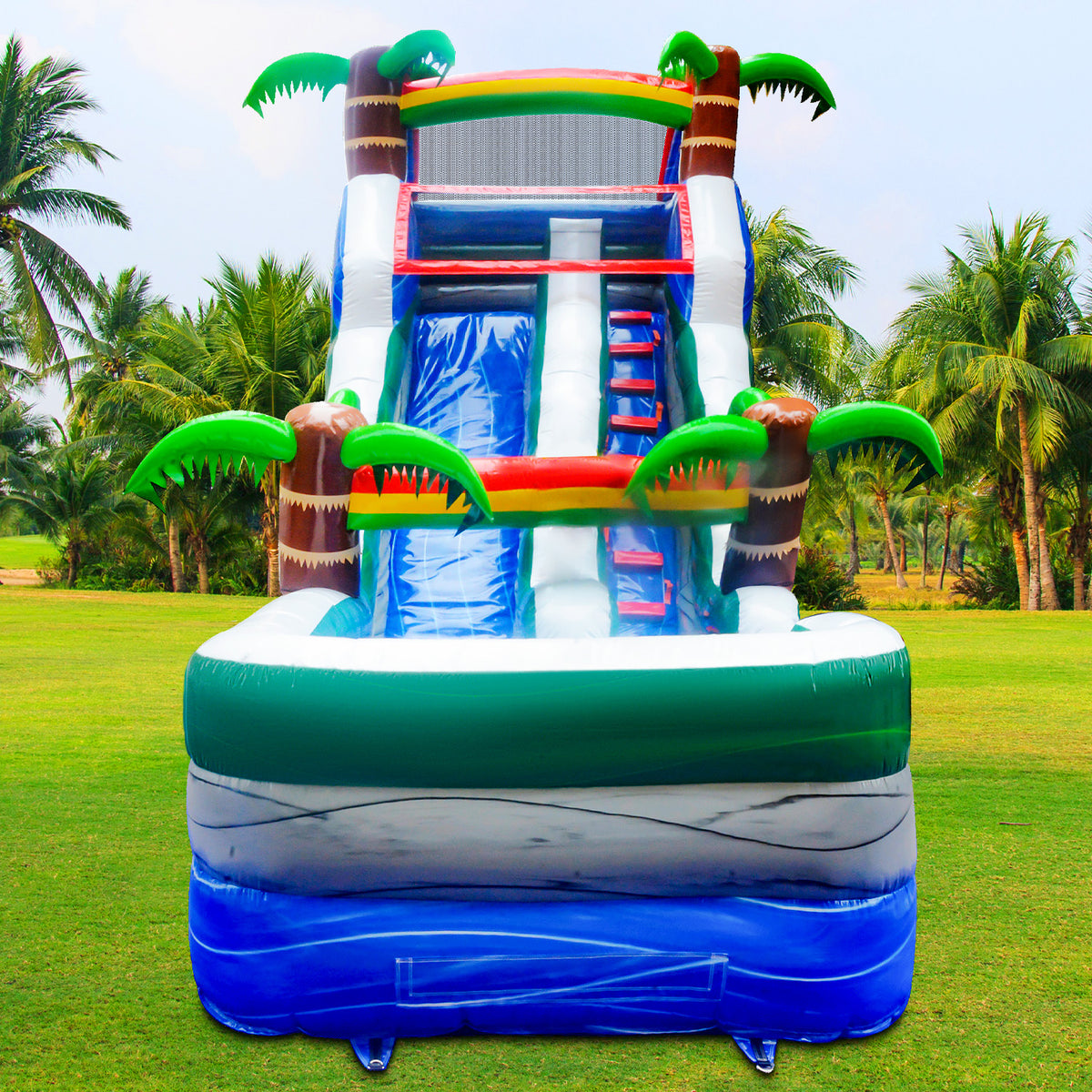 16 ft Inflatable Water Slide with Air Blower E613454
