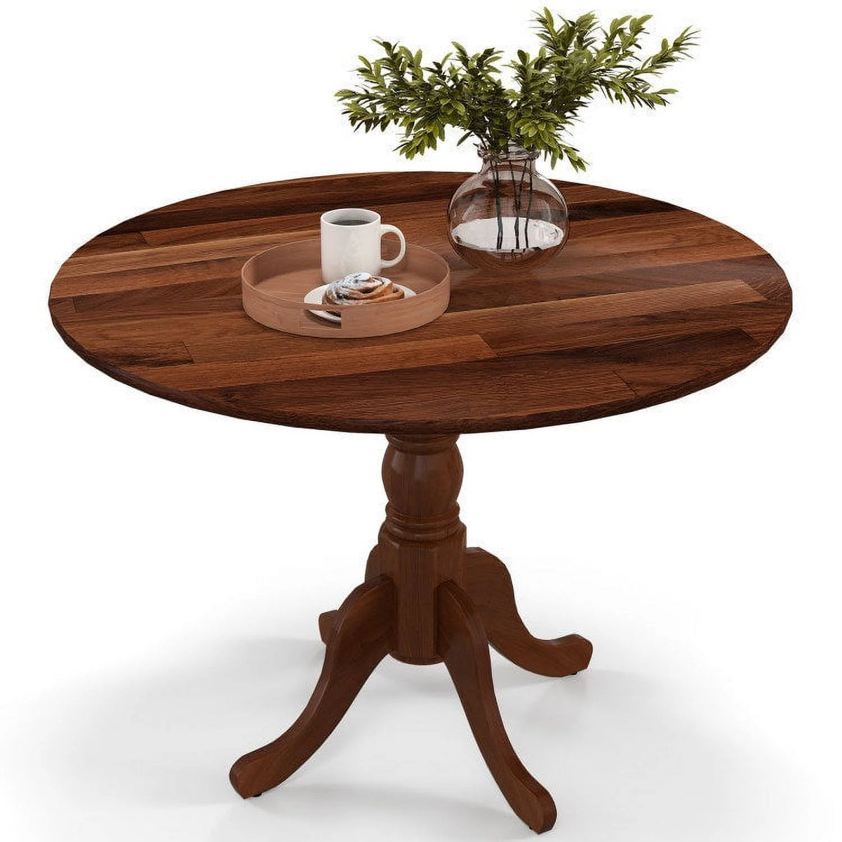 Wooden Dining Table with Round Tabletop G119497