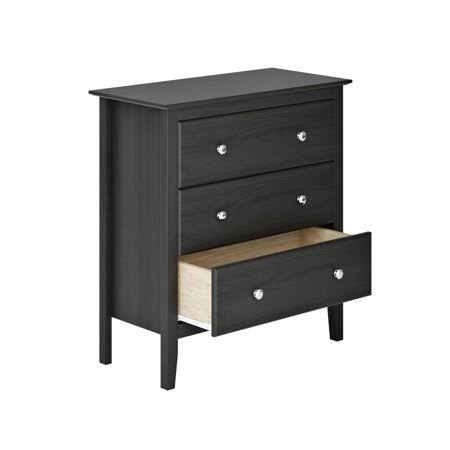 Solid Pine 3-Drawer Chest, Pecan Brown H40140