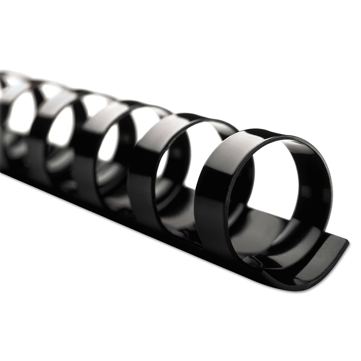 Black 1 Diameter 225 Sheet Capacity CombBind Spines, 100-box N4295