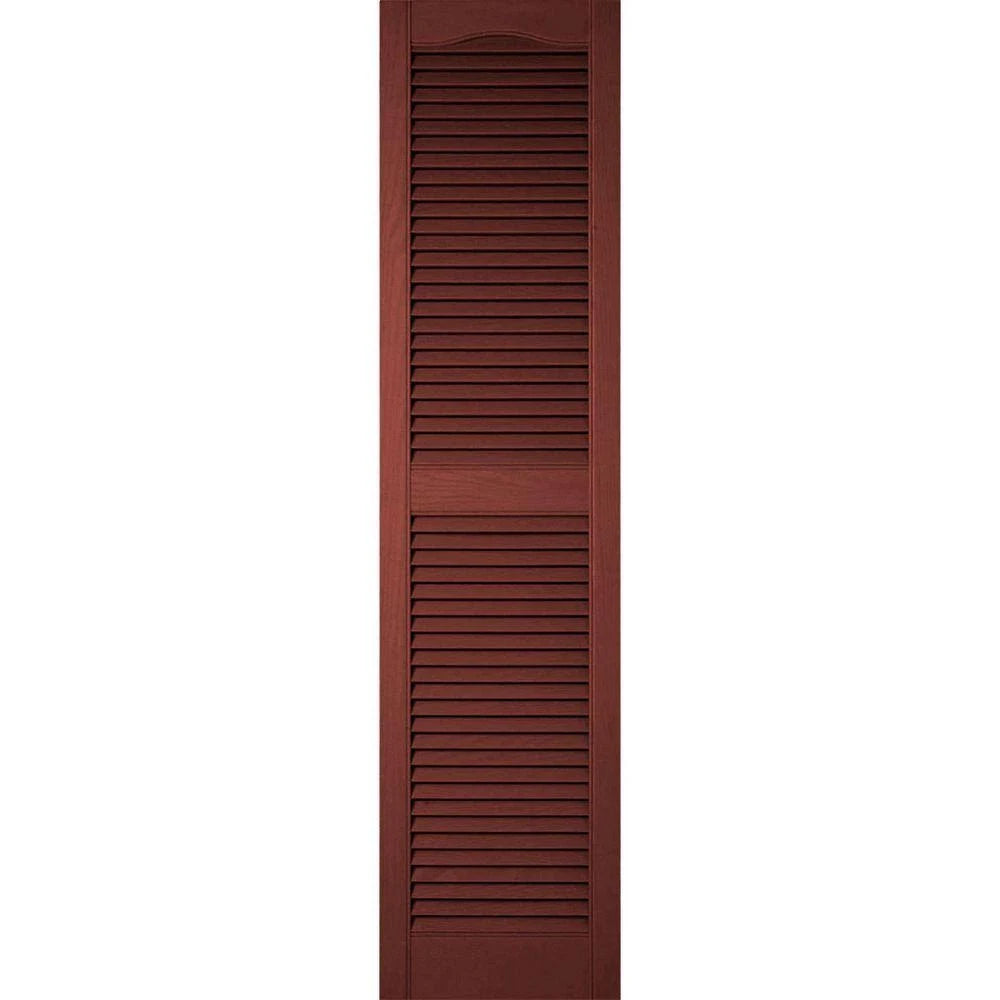 Custom Cathedral Top Center Mullion Open Louver Shutters W886518