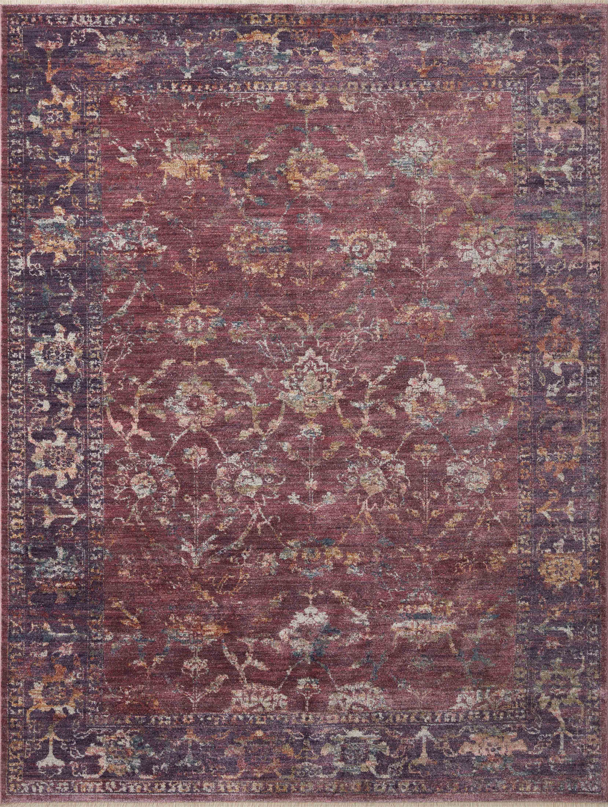 Grape Multi 6'3 x 9' Rug A8069