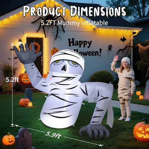 8FT Inflatable Pteranodon Dragon Decoration with LED Lights X338
