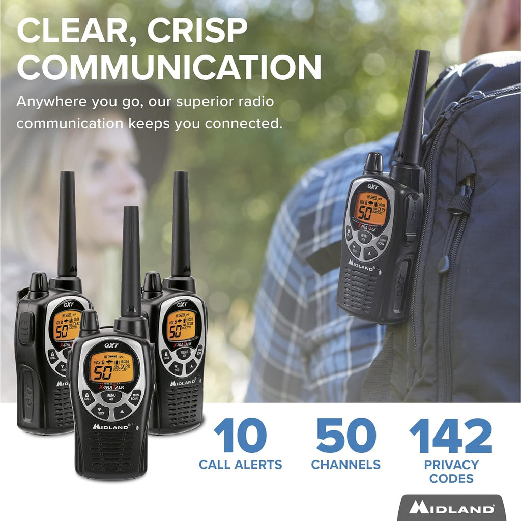 50 Channel Waterproof GMRS Two-Way Radio 3-Pack X583913