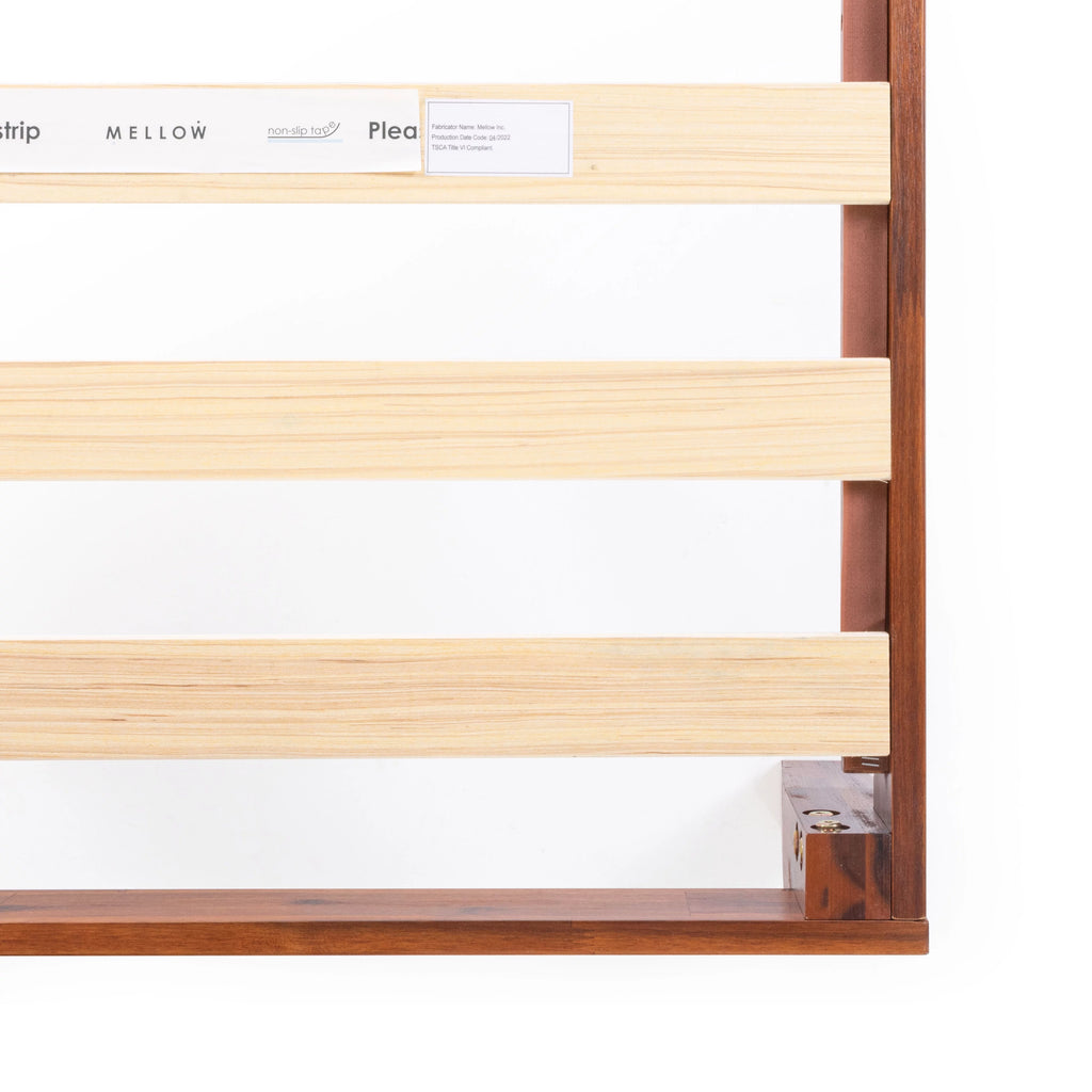 12" Solid Wood Platform Bed with Wooden Slats, Queen, Cherry X289739