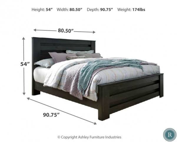 King Panel Headboard Black M286435