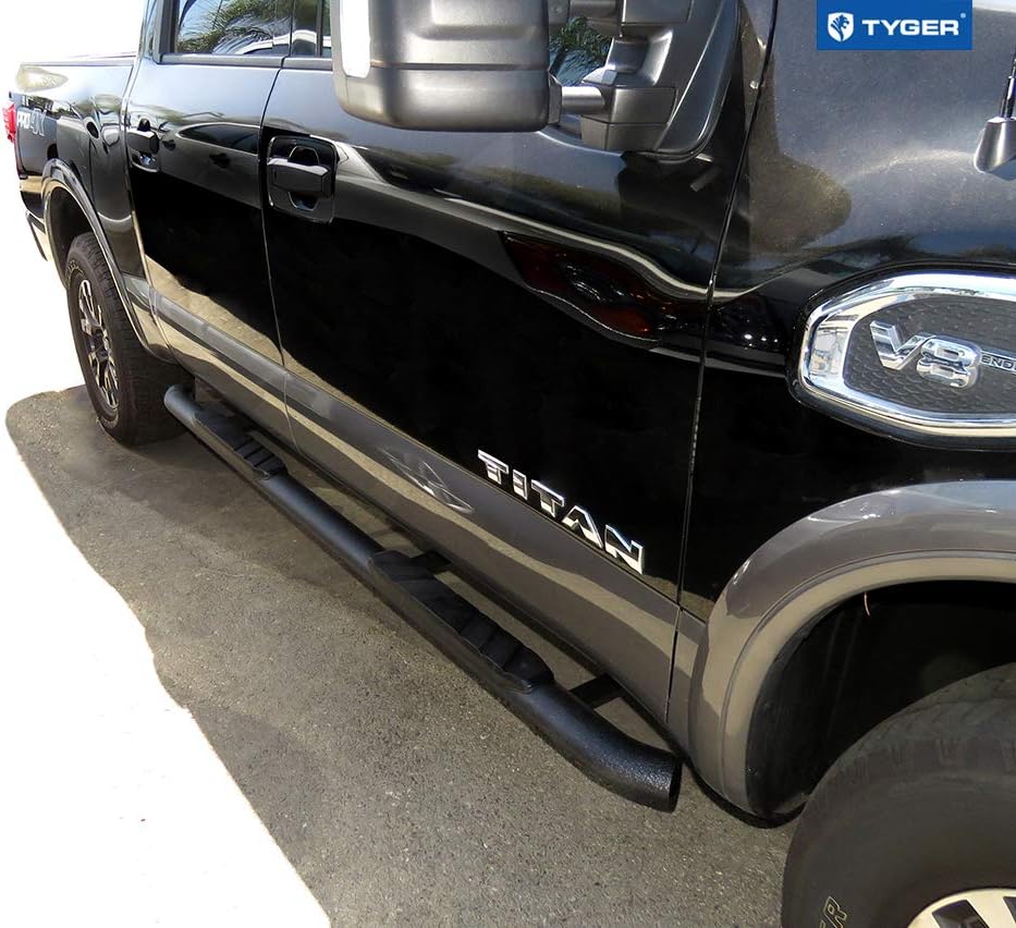 Textured Black 3.5" Side Step Nerf Bars L6277