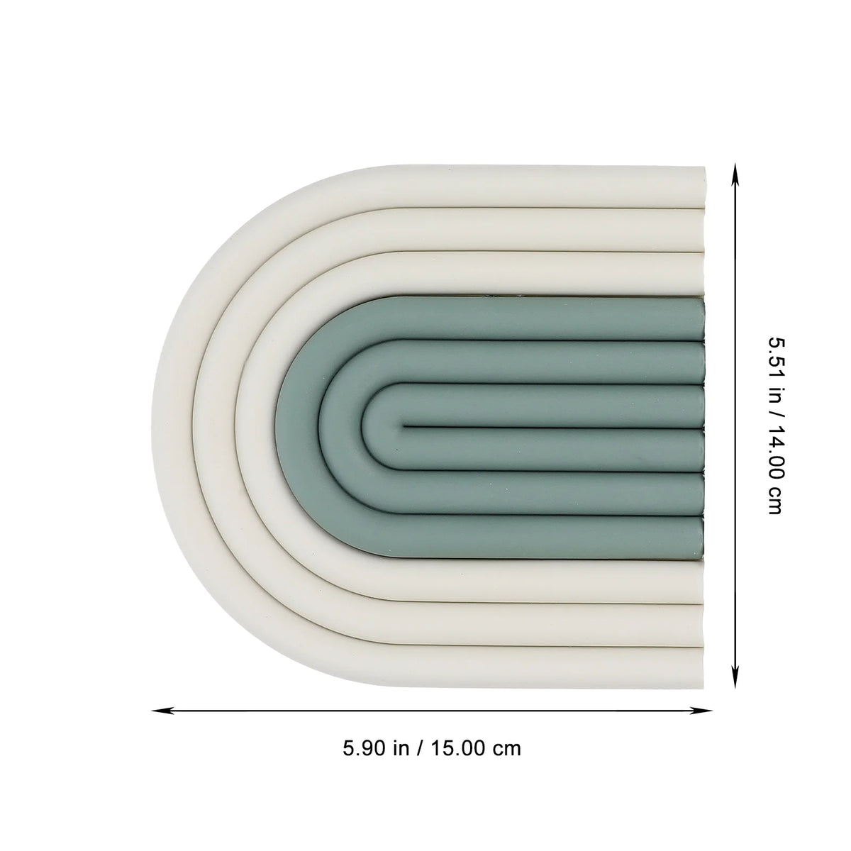 4 Pcs Anti-slip Kitchen Pot Pads Green X3990