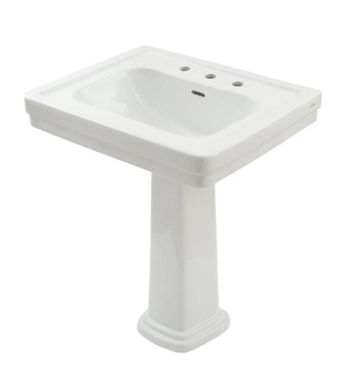 Sedona Beige Pedestal Lavatory Sink Only Single Hole K620739