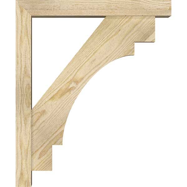 Rough Sawn Douglas Fir Bracket with Offset Brace H5170