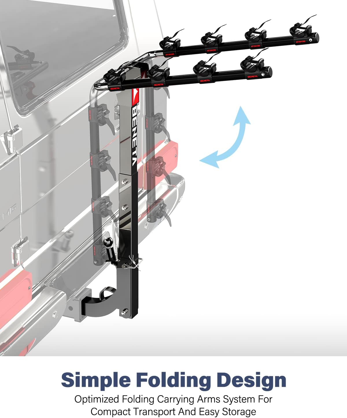 4 Bike Hitch Mount Bike Rack G638142