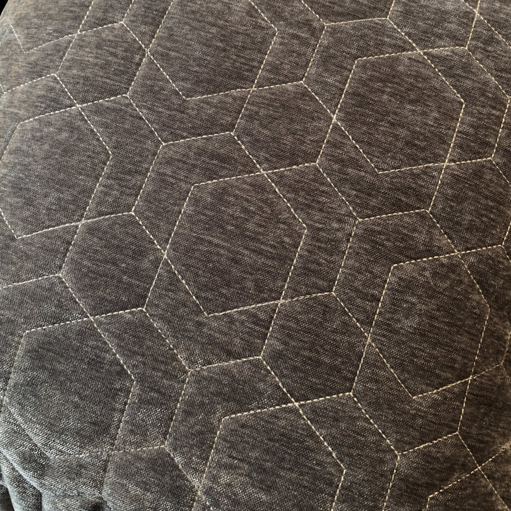 Silver Fabric Pillow-back Sofa S973542